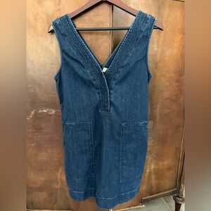 Faherty Blue Denim Mini Dress